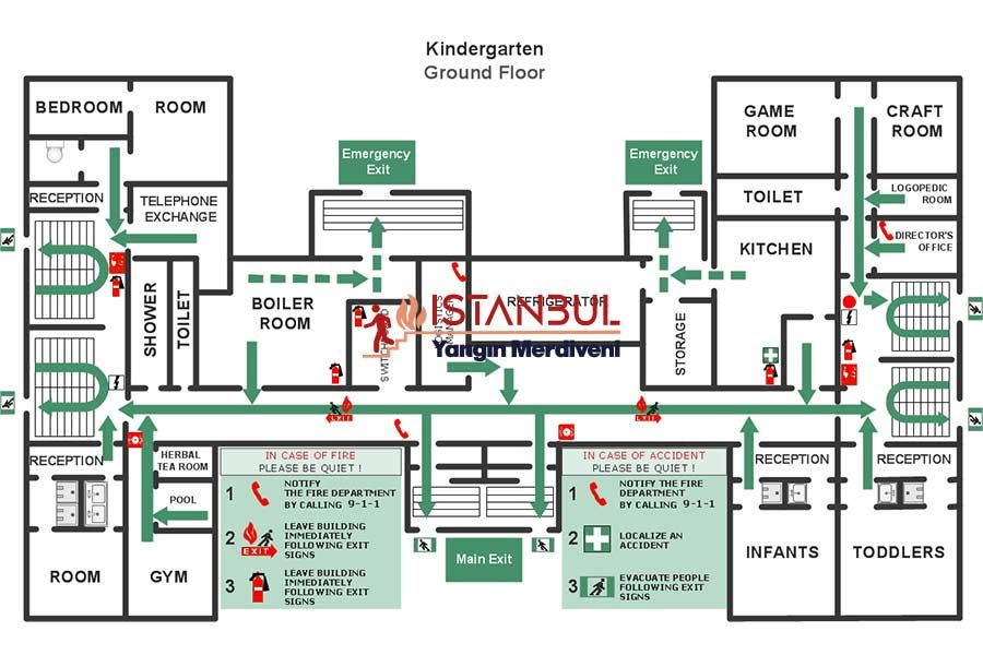 Yangın Merdiveni Projesi - İstanbul Yangın Merdiveni
